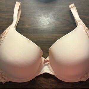 Adore Me Soft Pink Lace Bra